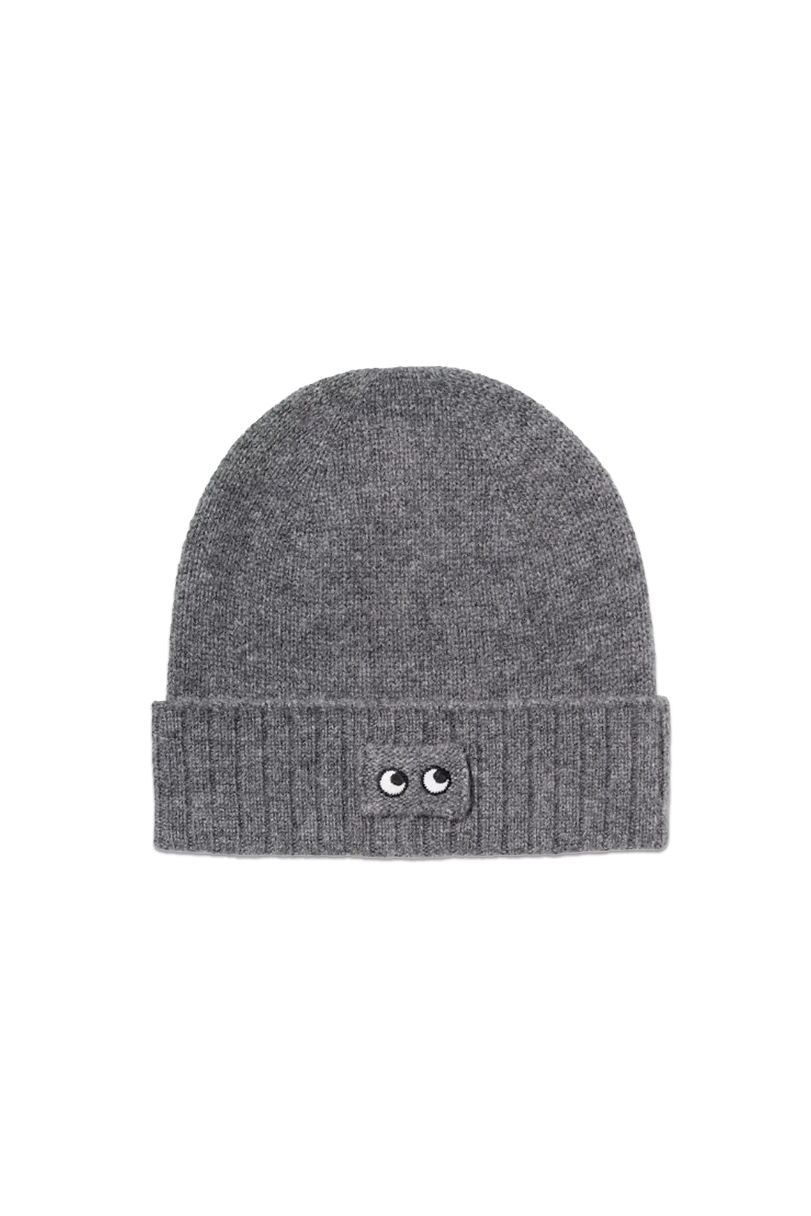 Grey Cashmere Knit Beanie