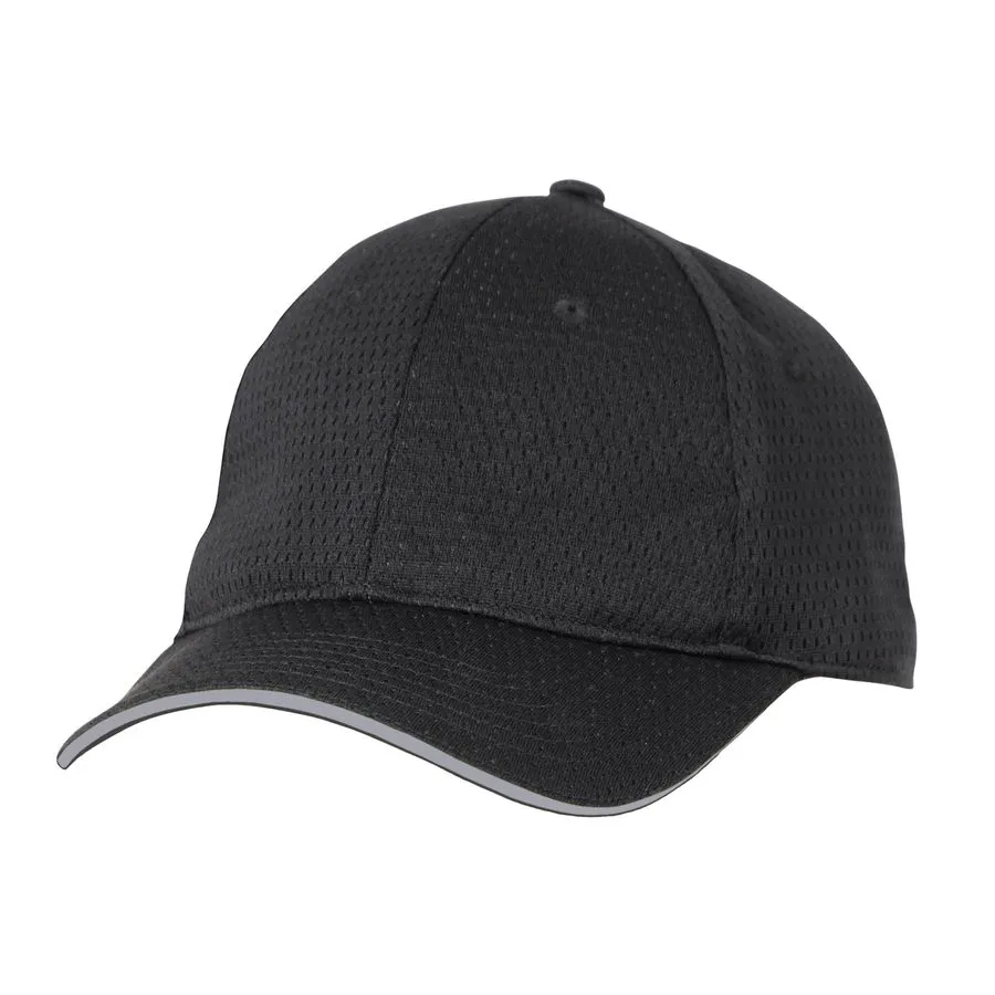 Grey Cool Vent Baseball Cap w/ Trim