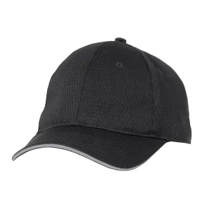 Grey Cool Vent Baseball Cap w/ Trim