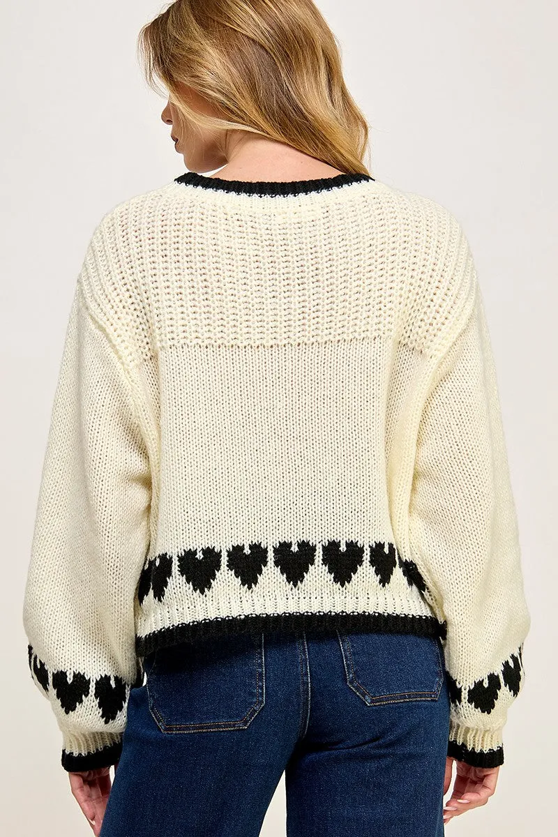 Heart Knit Sweater