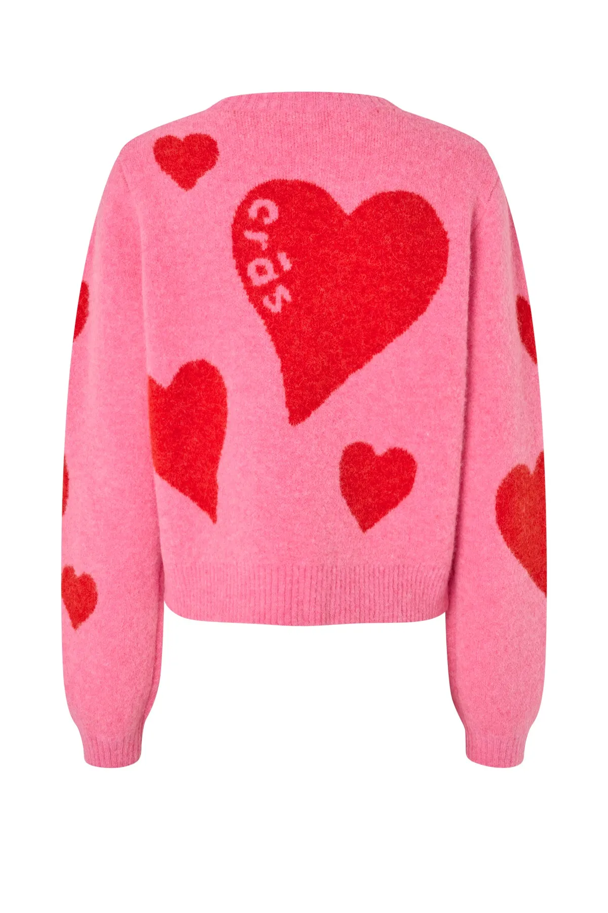 Hearts Pullover - Pink Hearts