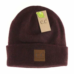 Heather Wine Beanie