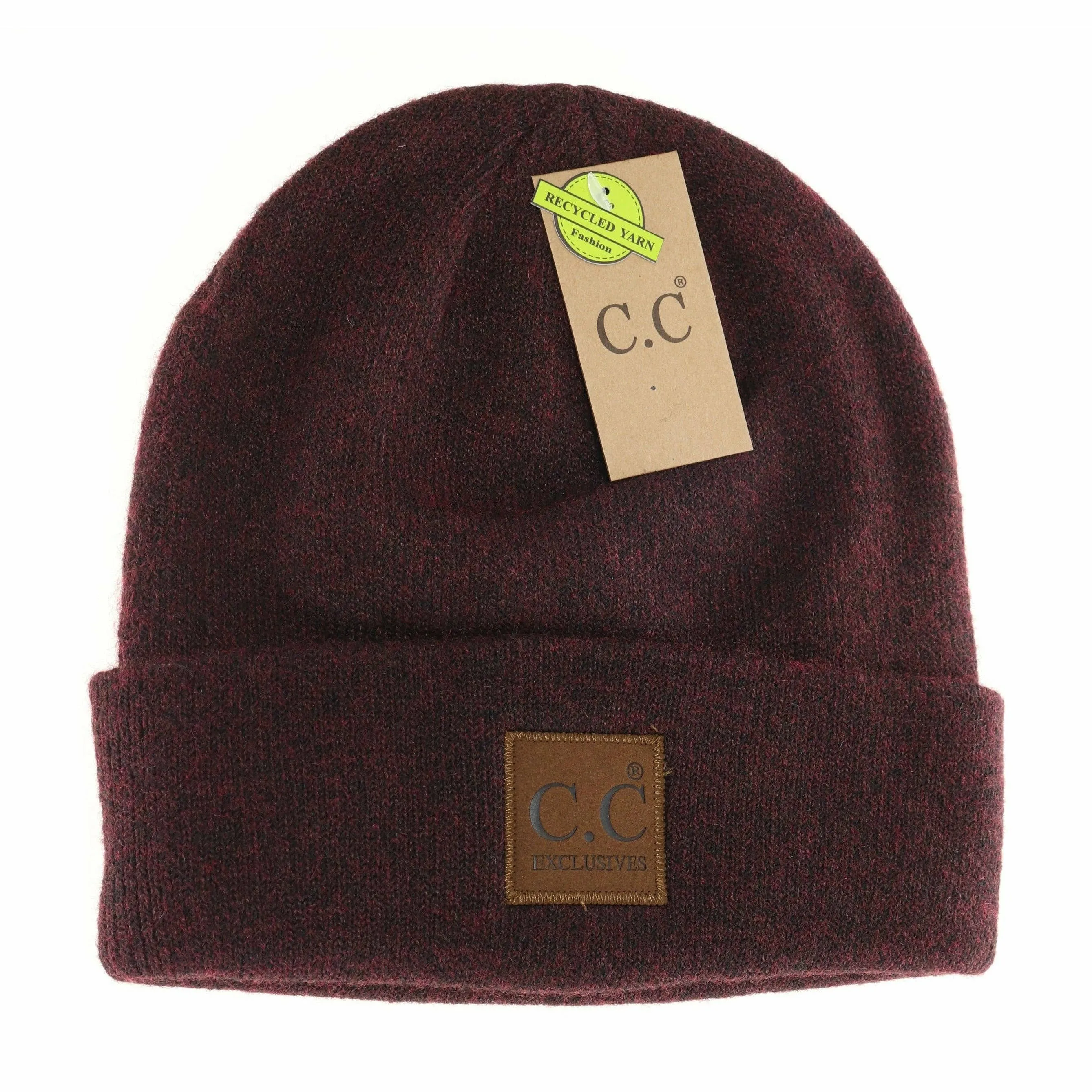 Heather Wine Beanie