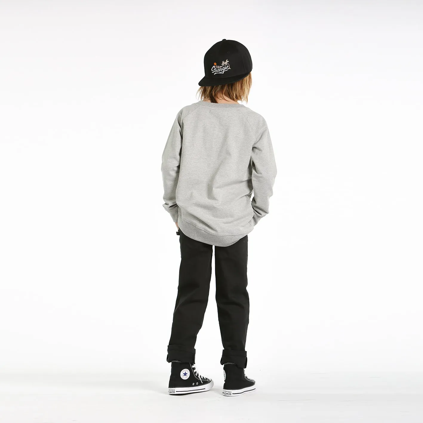 Hello Stranger Winter Snapback Cap - Black