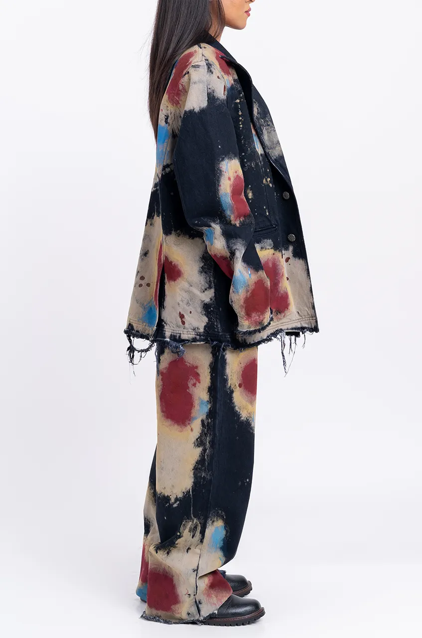 Huemn Blood Washed Distressed Edge Denim