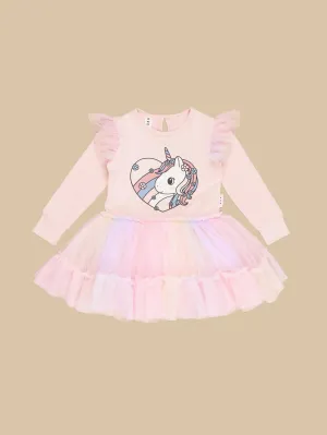 Huxbaby Loveheart Unicorn Ballet Dress (1Y-8Y)