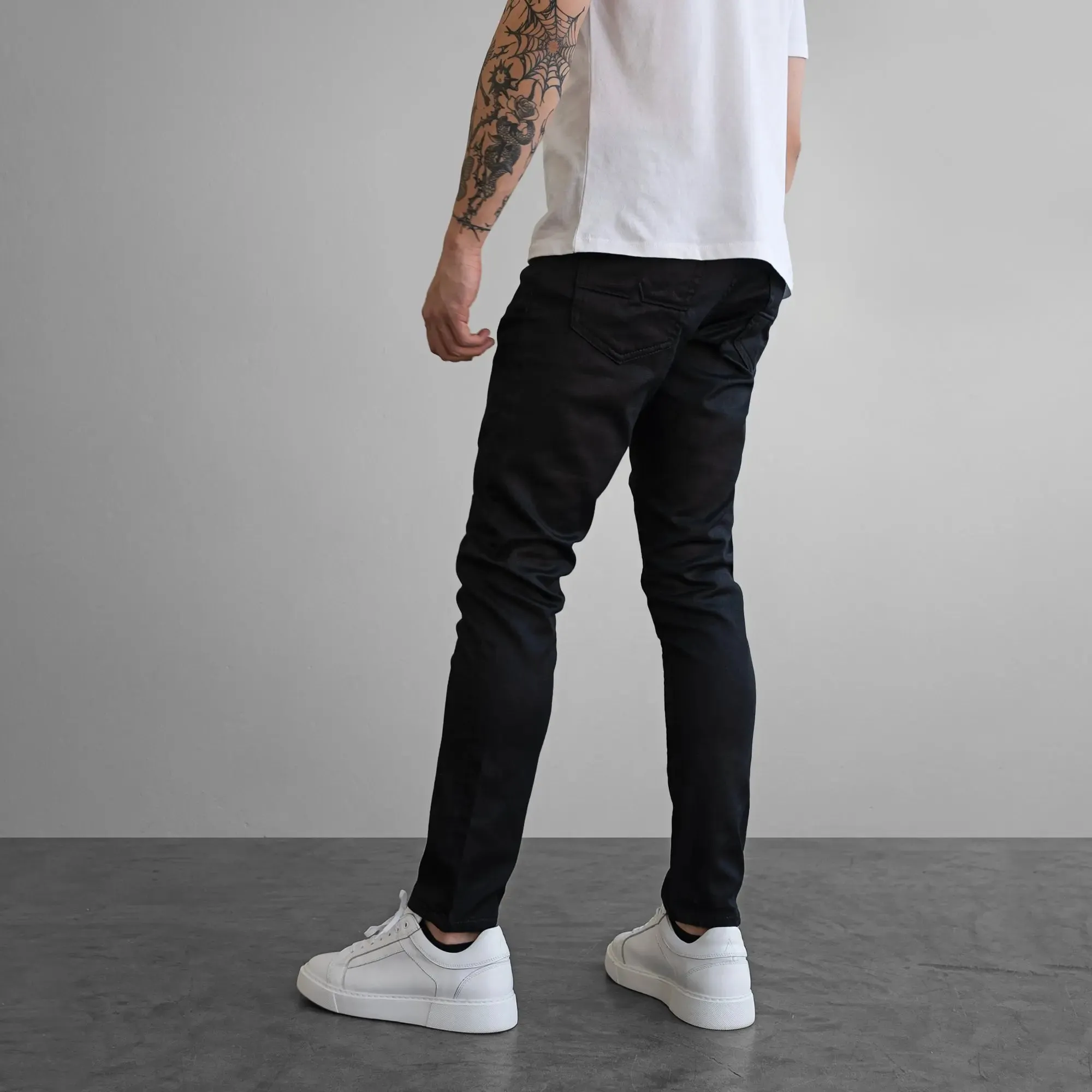 Iconic Rogue Wax Coated Slim Fit Jeans