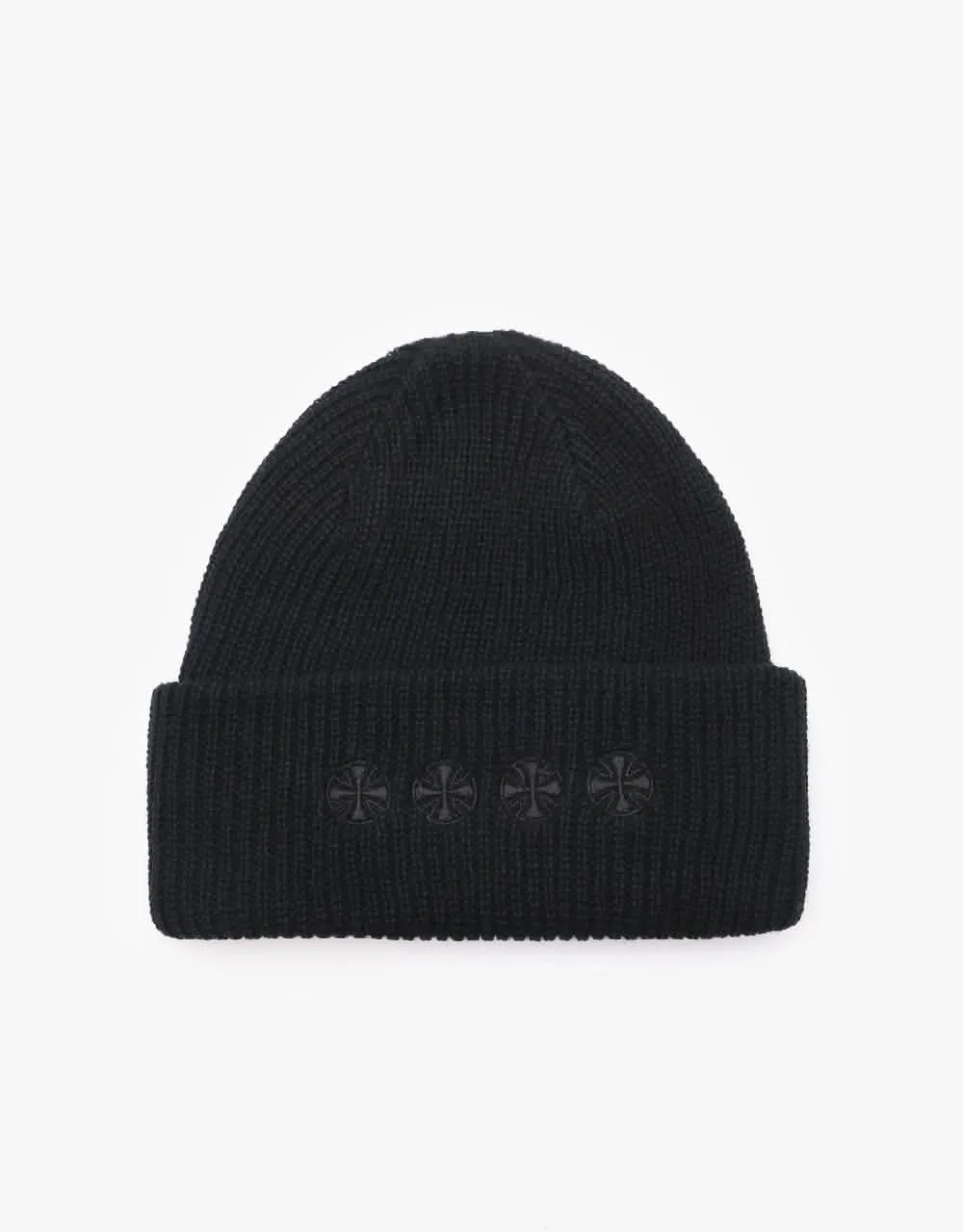 Independent Chain Cross Beanie - Heather Black