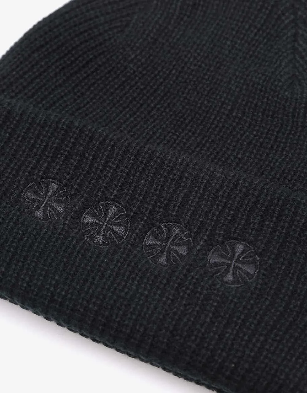 Independent Chain Cross Beanie - Heather Black