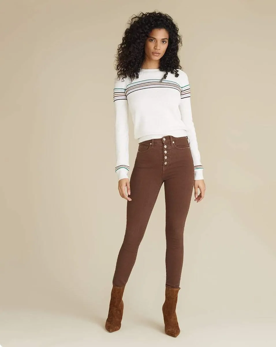 Ivory Posie Crewneck Pullover