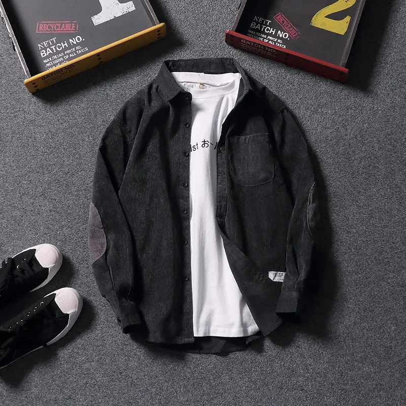 Japanese Streetwear Corduroy Shirt