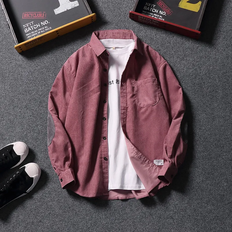 Japanese Streetwear Corduroy Shirt