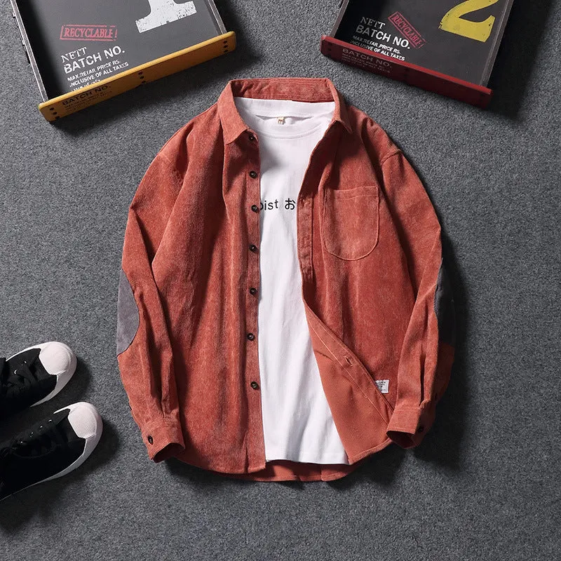 Japanese Streetwear Corduroy Shirt