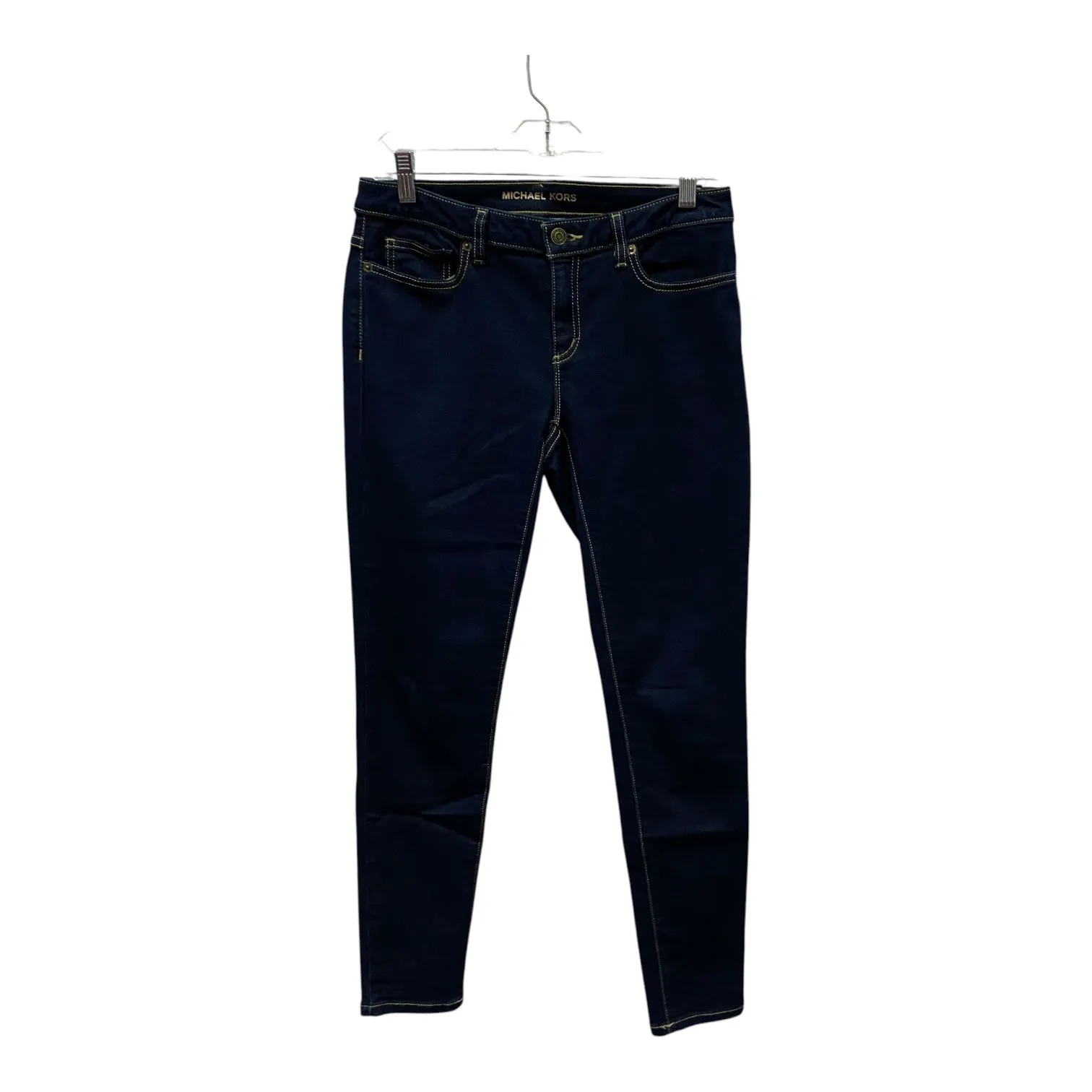 Jeans Skinny By Michael By Michael Kors In Blue Denim, Size:4