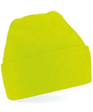 Junior original cuffed beanie | Fluorescent Yellow