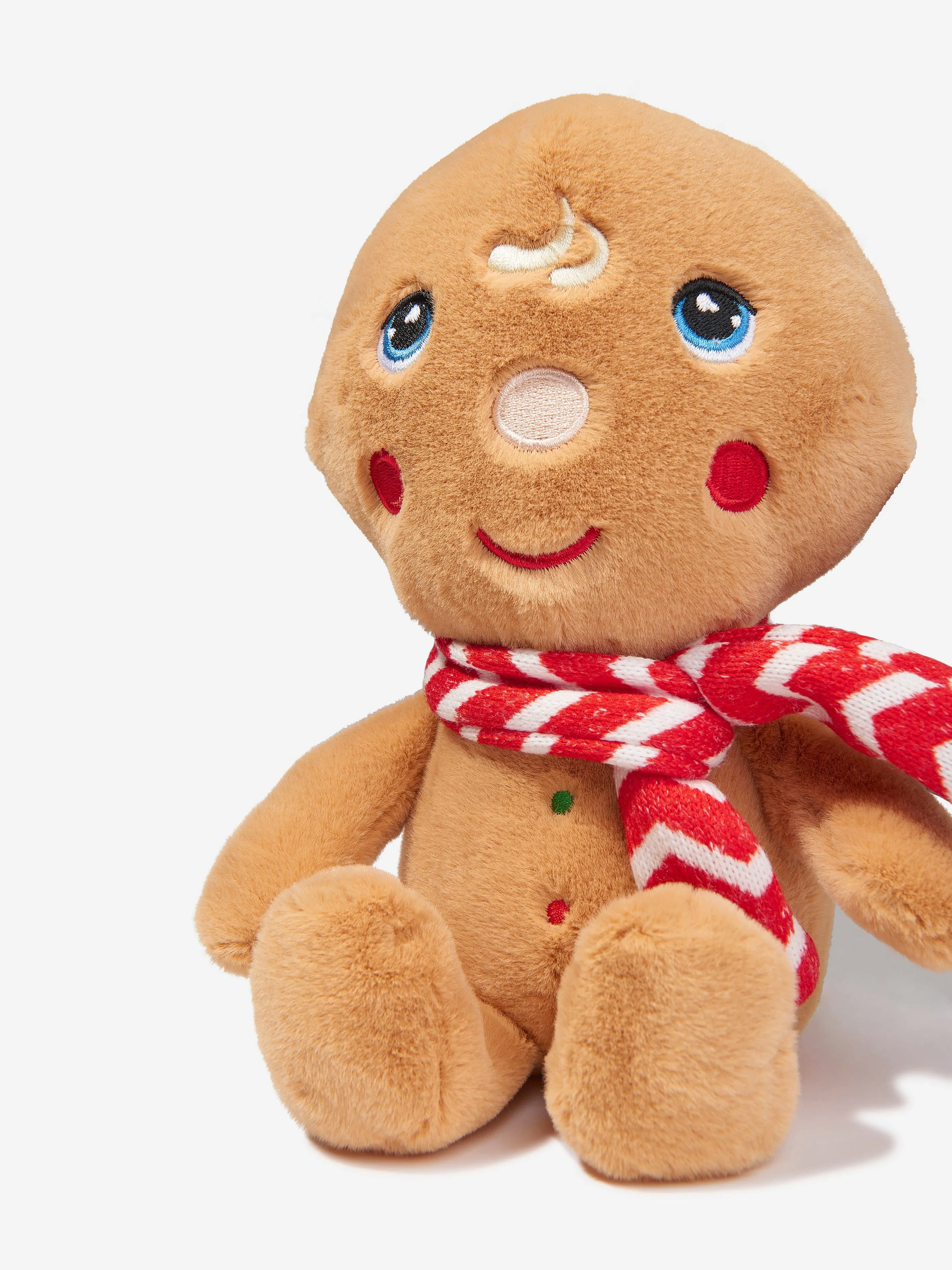 Keel Toys Kids Keeleco Christmas Beanie Pals-Gingerbread Man in Multicolour (20cm)