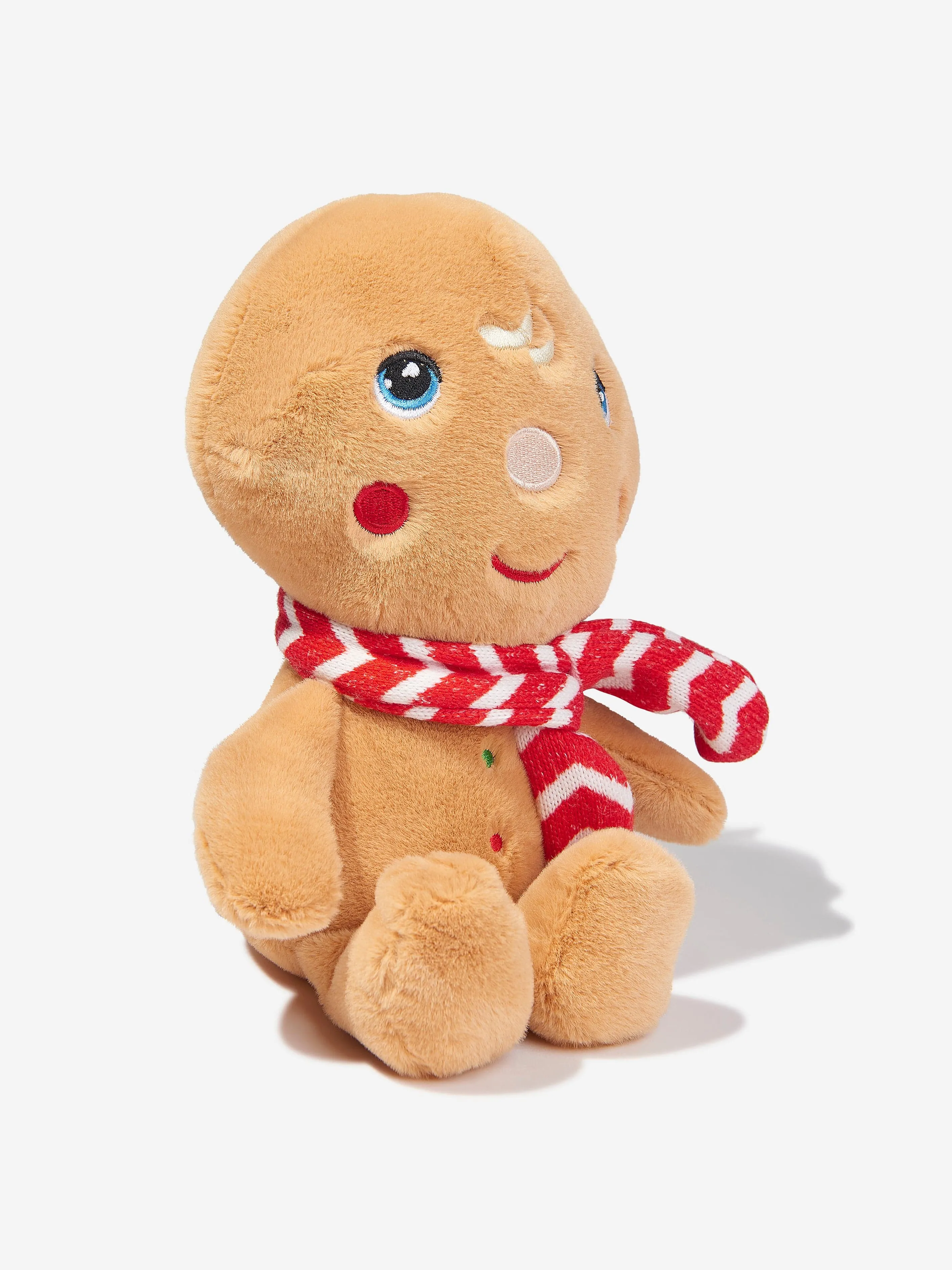 Keel Toys Kids Keeleco Christmas Beanie Pals-Gingerbread Man in Multicolour (20cm)