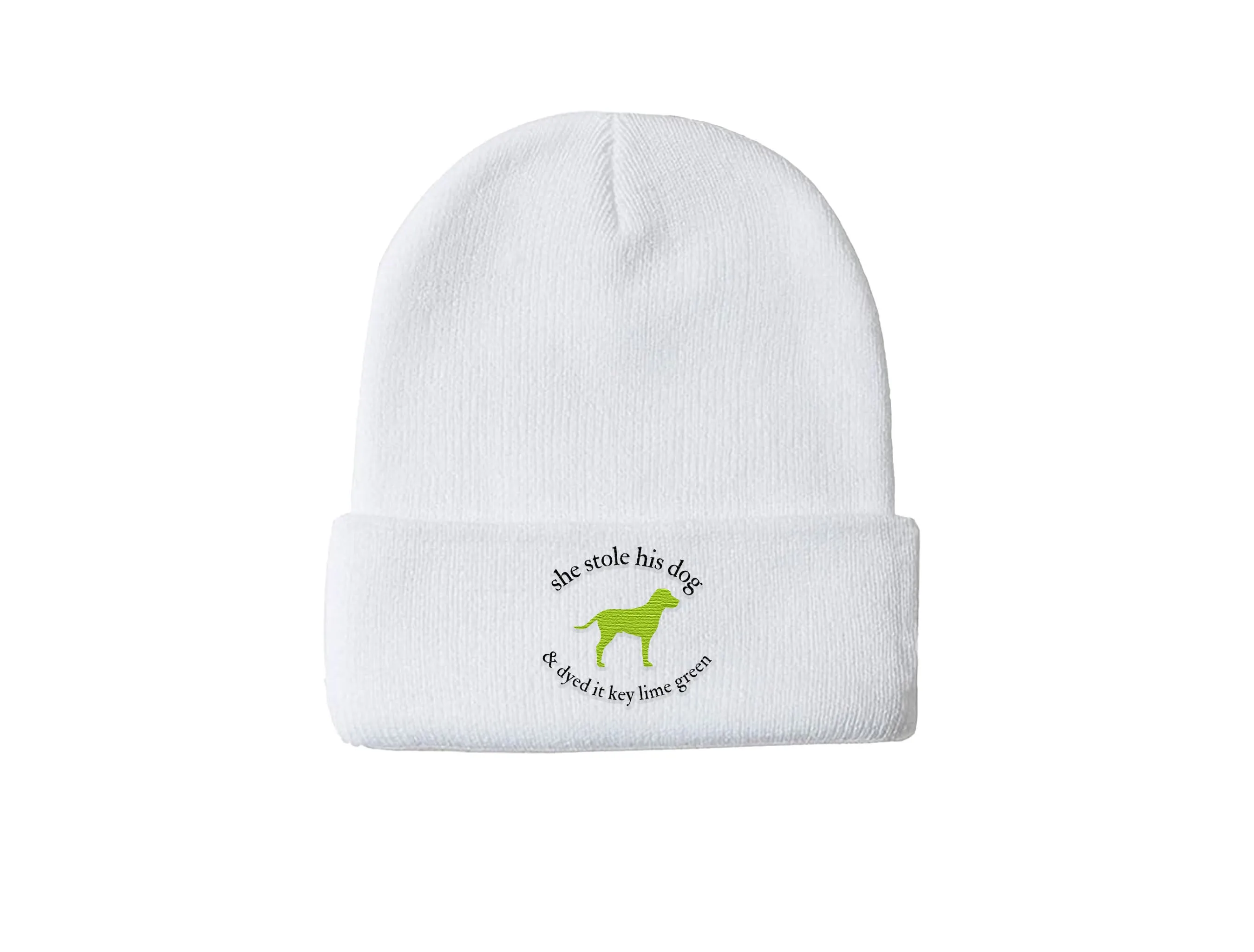 Key Lime Green - Taylor Swift’s “Last Great American Dynasty” Inspired Embroidered Winter Beanie