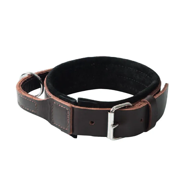 KLIN Leather Agitation Collar with Suede Lining, very soft