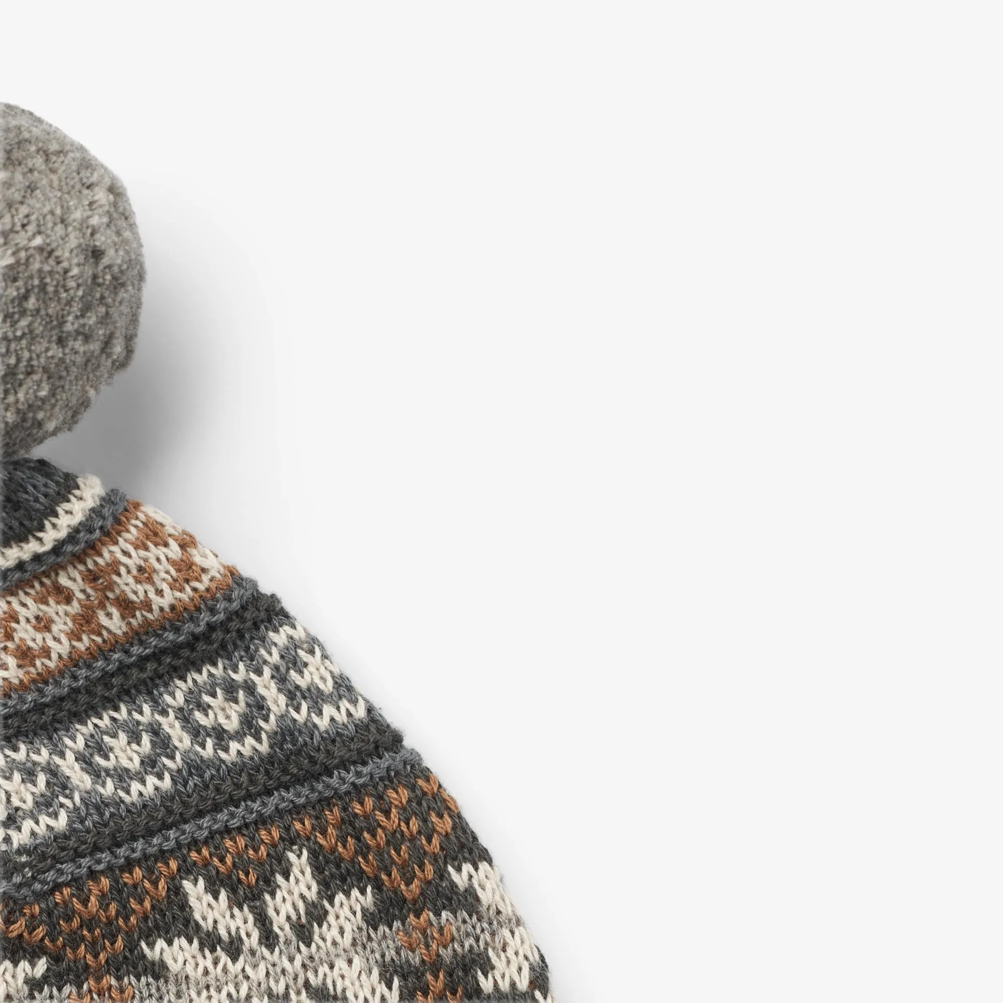Knit Beanie Nolo - warm grey melange
