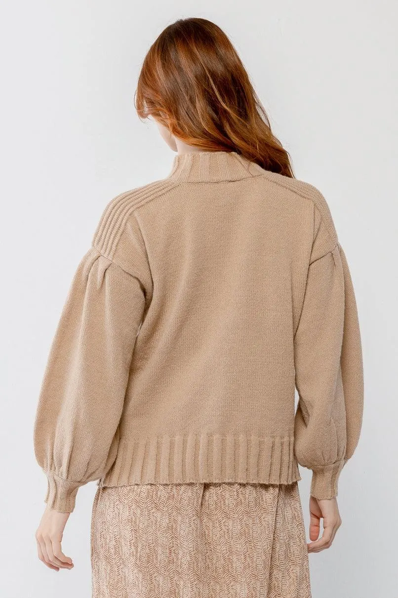 Knit Crew Neck Long Sleeve Sweater