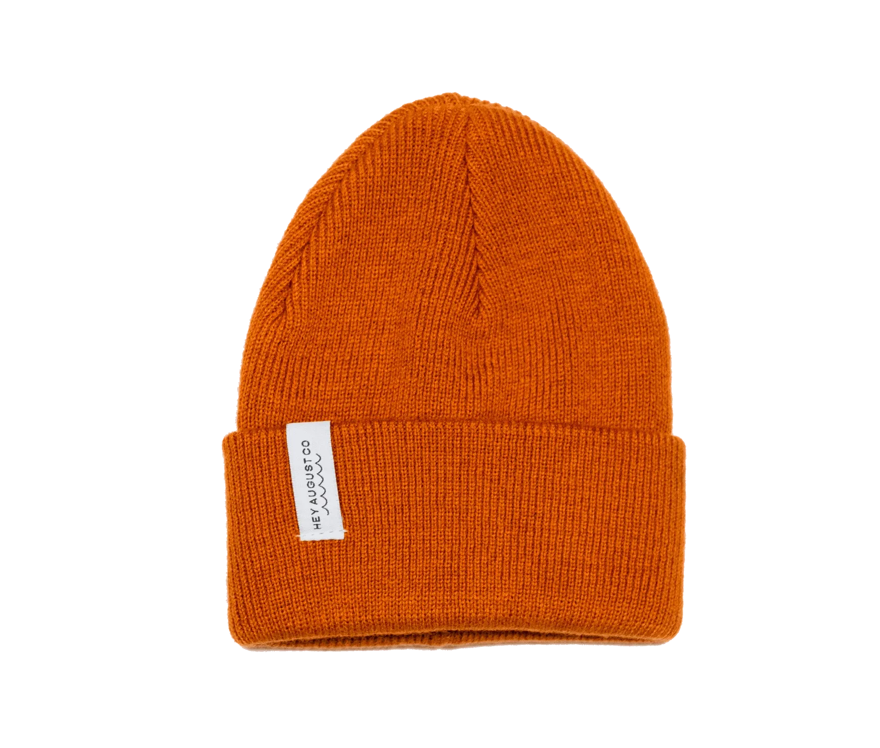 Knit Cuff Beanie - Rust