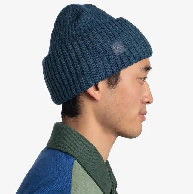 Knitted Beanie Rutger Steel Blue