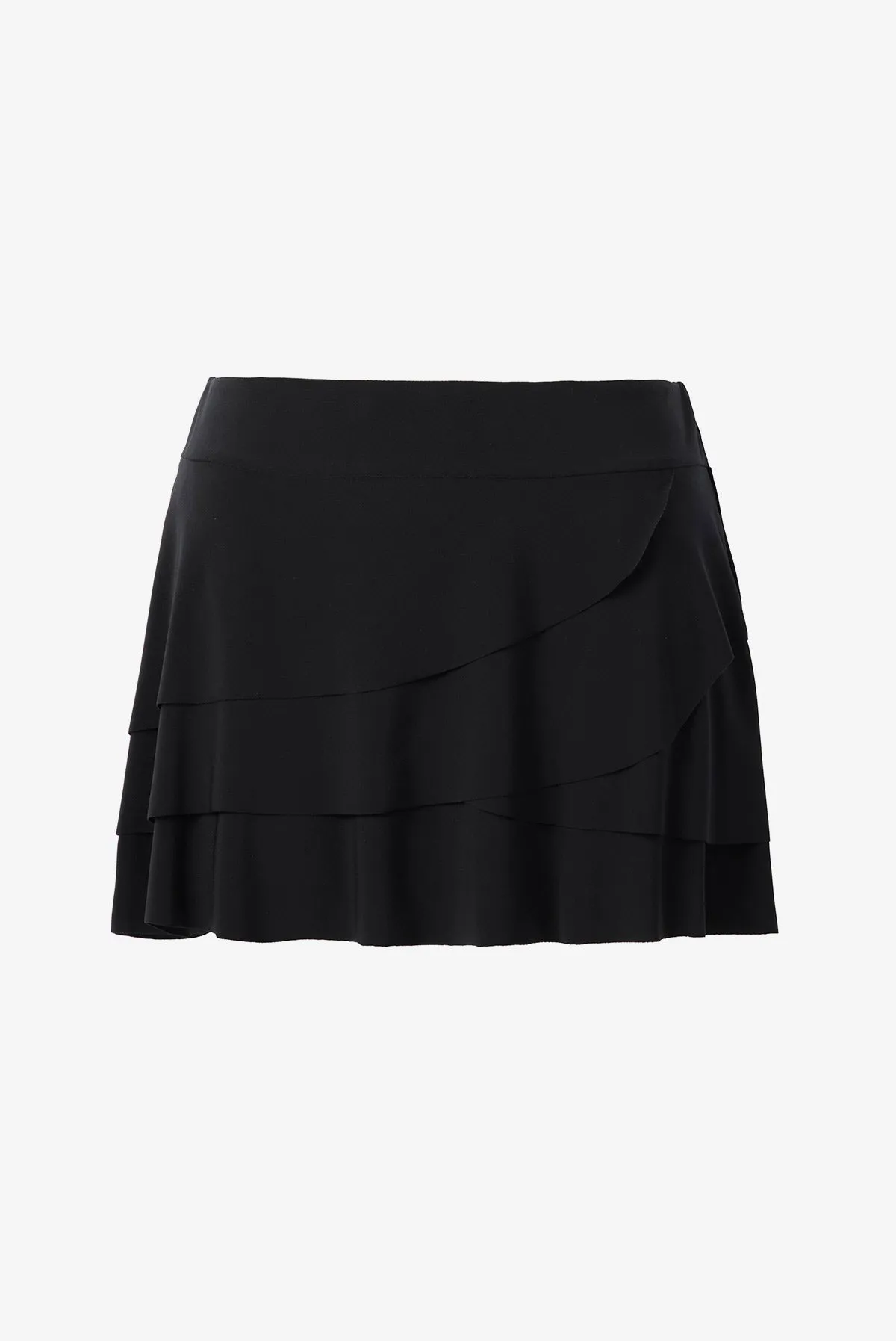 Layered Ruffle Skirt Swim Bottom