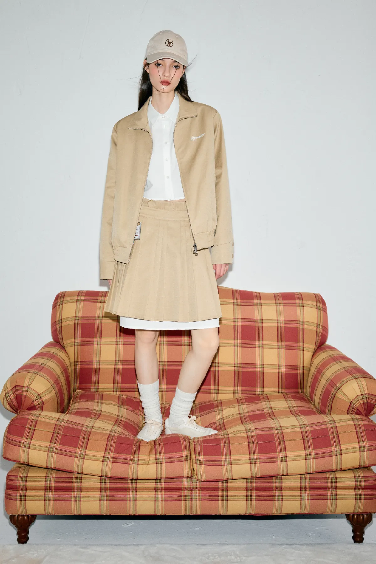 Layered Style Jacket - Skirt
