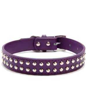 LEATHER STUD COLLAR