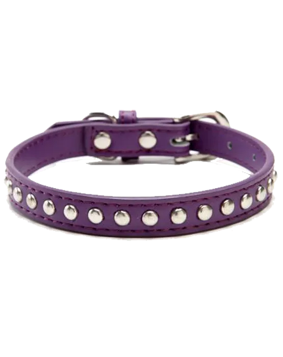 LEATHER STUD COLLAR