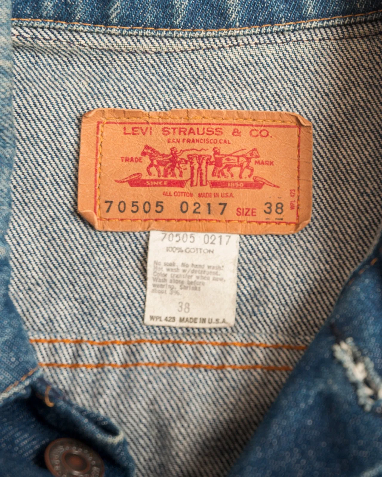 Levi's Trucker Type 3 Jacket Painted (L)