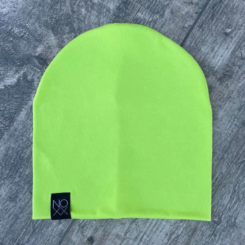 Lime | Brushed Jersey Knit Beanie
