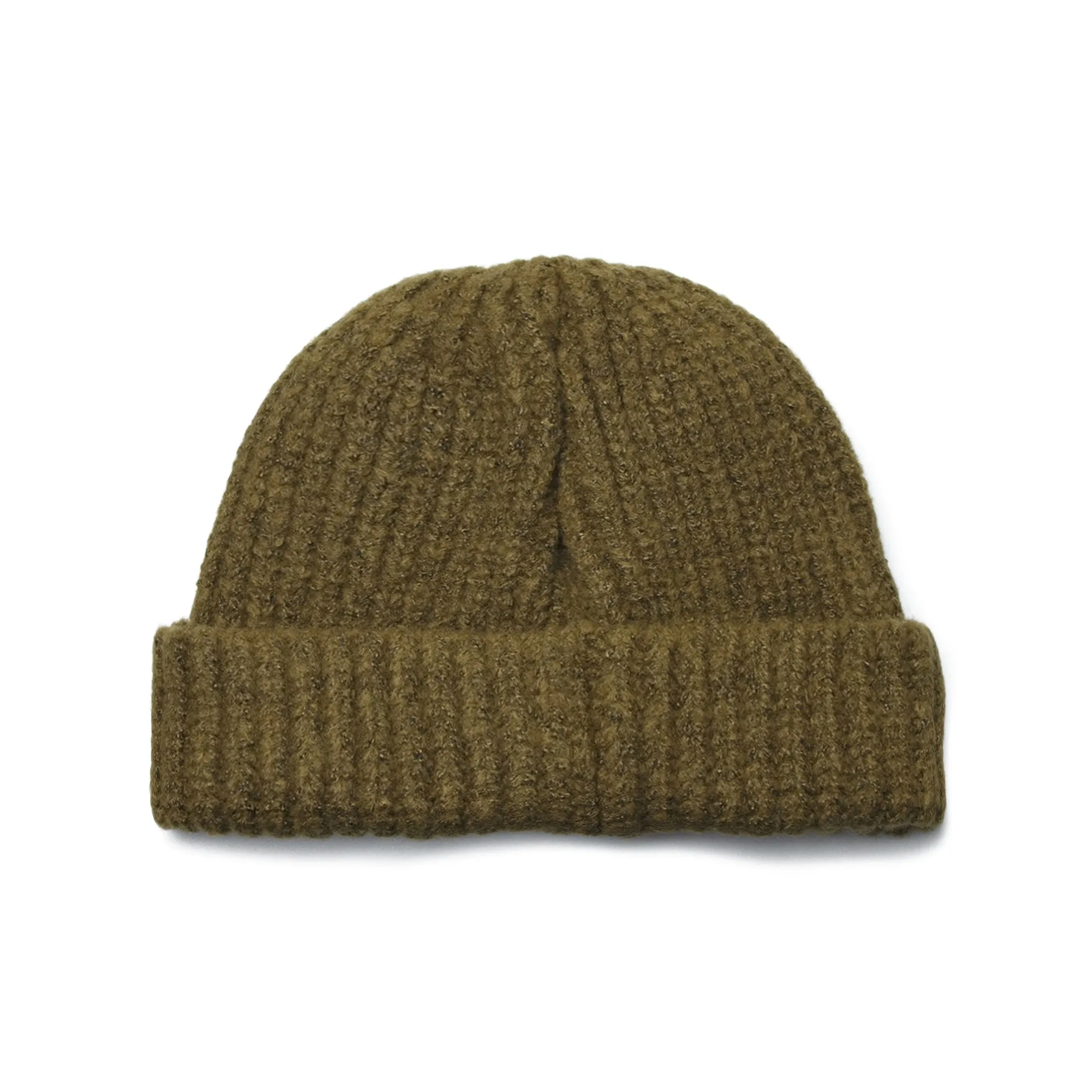 LOGO RUBBER WAPPEN BEANIE KHAKI
