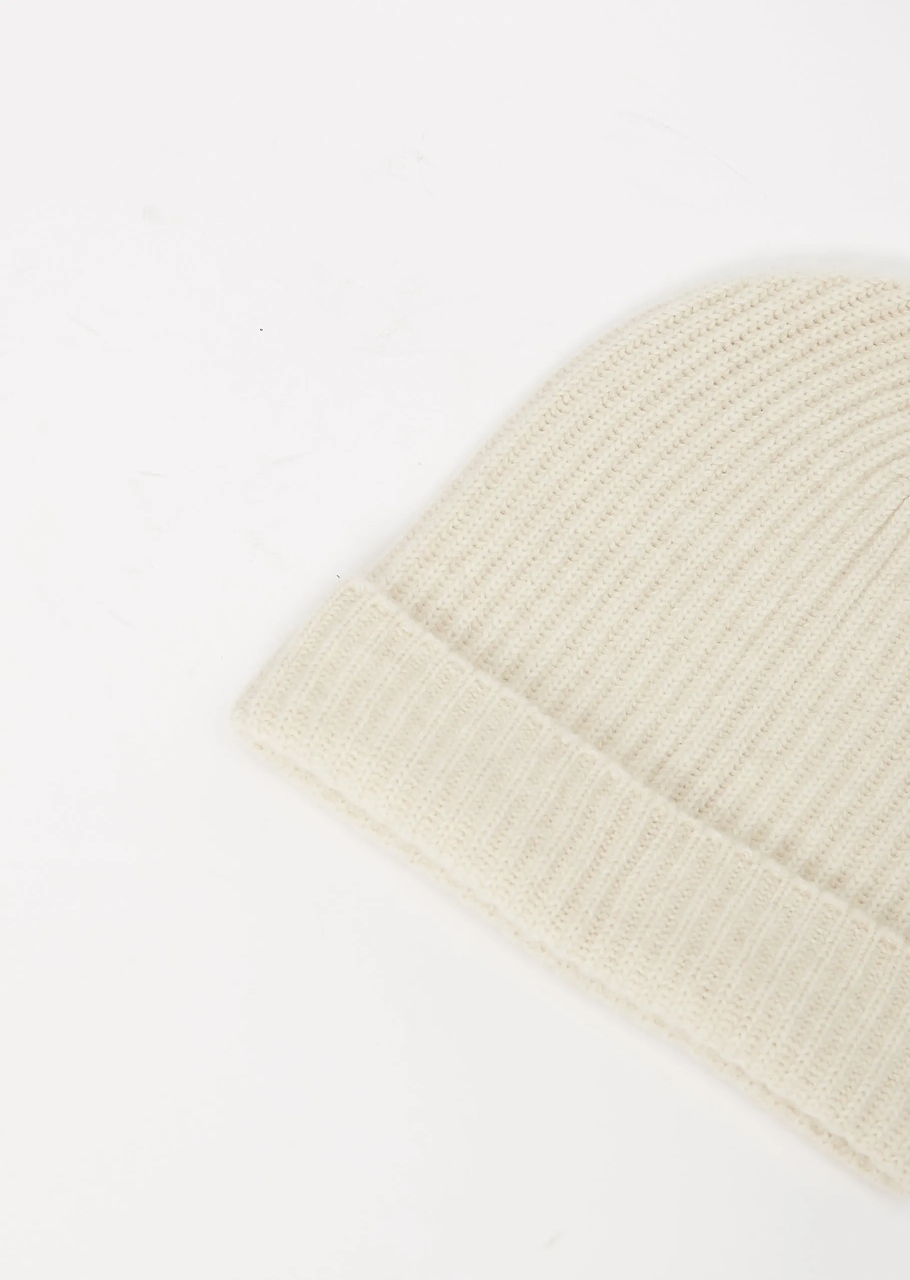 Lounge Ribbed Beanie — Bare Undyed