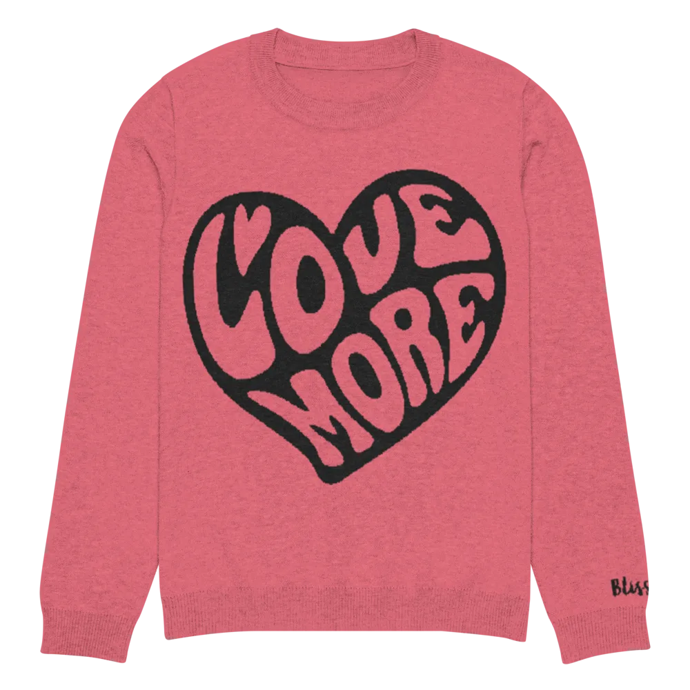 Love More Personalized Knit Sweater