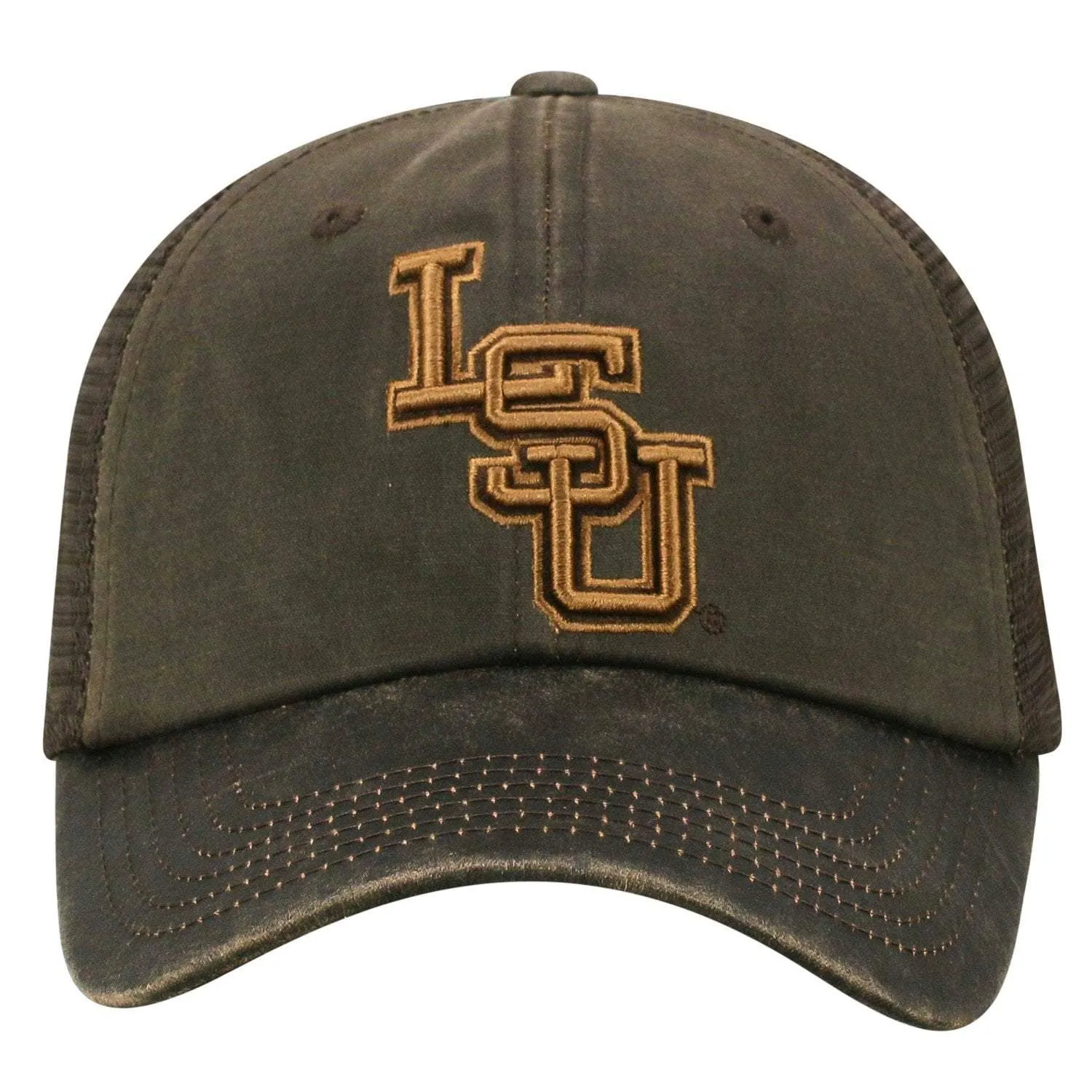 LSU Tigers TOW Brown "Chestnut" Style Mesh Adj. Strap Relax Hat Cap