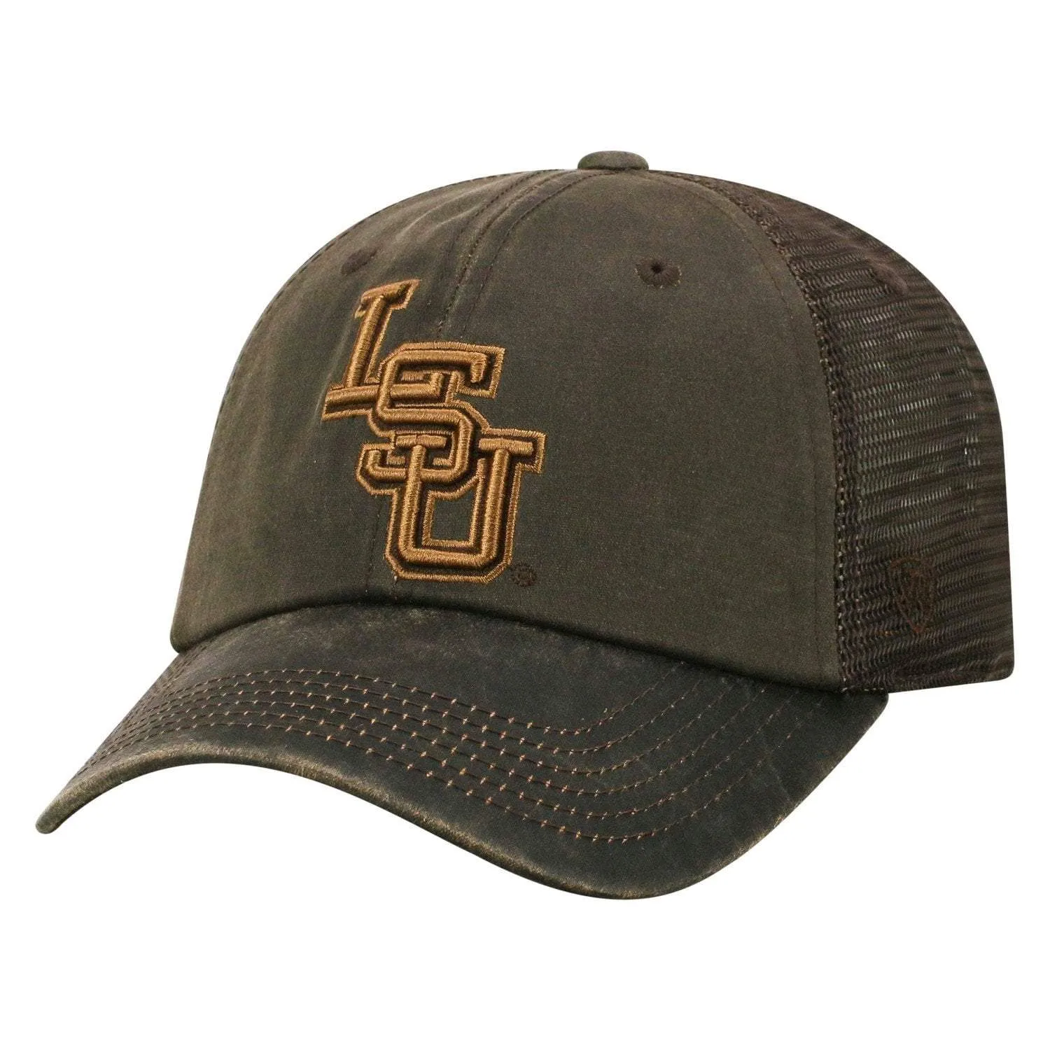 LSU Tigers TOW Brown "Chestnut" Style Mesh Adj. Strap Relax Hat Cap