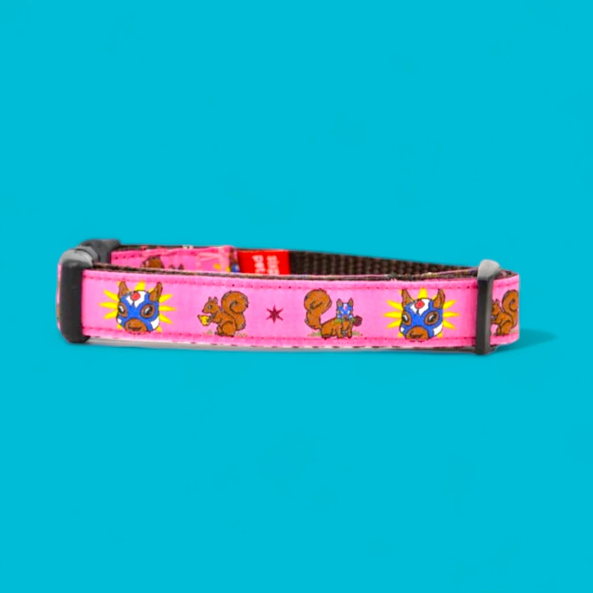 Lucha Squirrel Dog Collar - Tulip