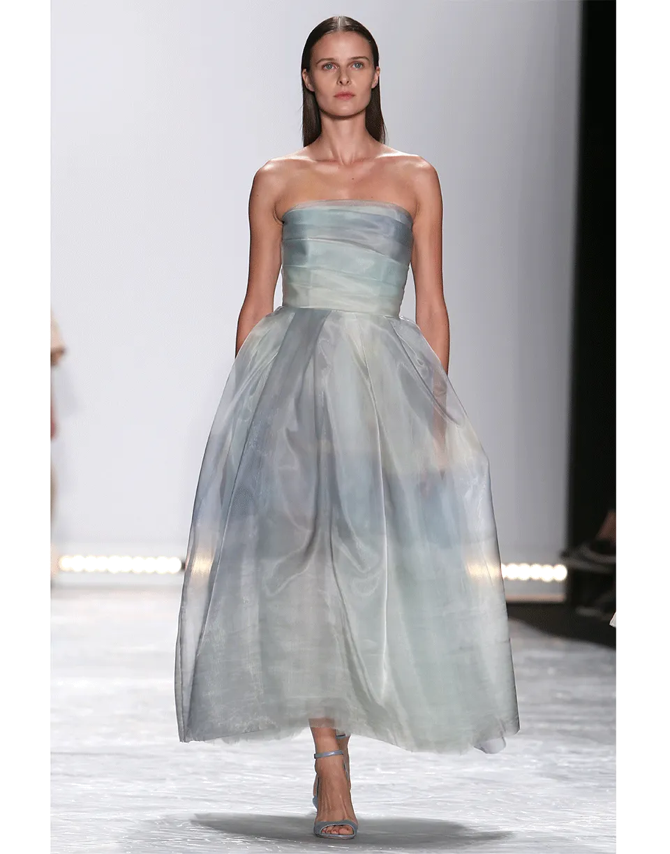 Luminous Sky Tea Length Dress