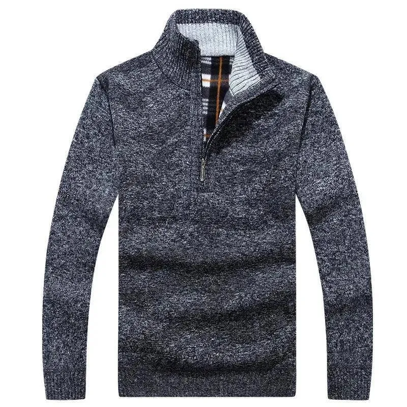 Men's Casual Pullover Half-zip Sweater