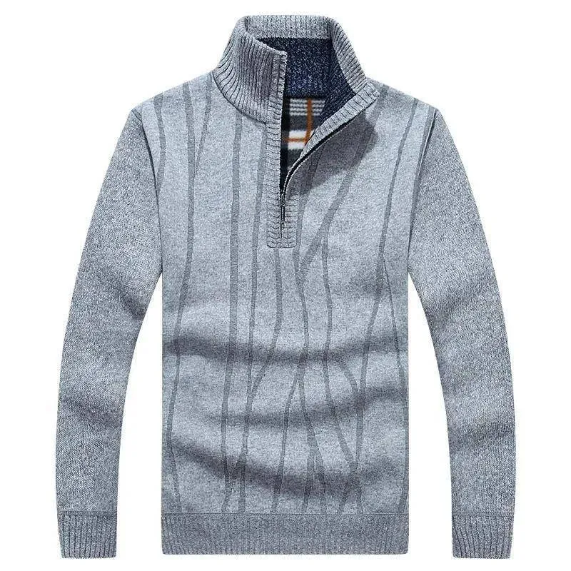 Men's Casual Pullover Half-zip Sweater