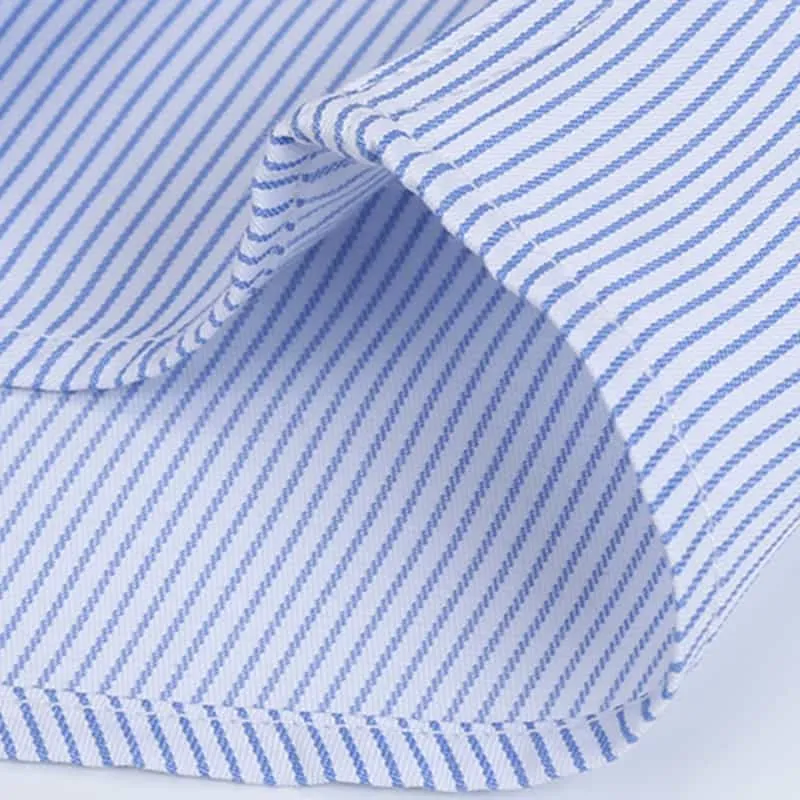Men's Shirt Long Sleeve Pinstripe Large Size Shirt