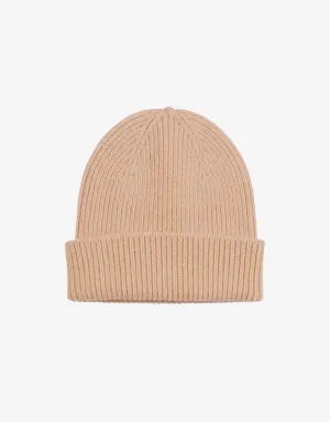 Merino Wool Beanie - Honey Beige