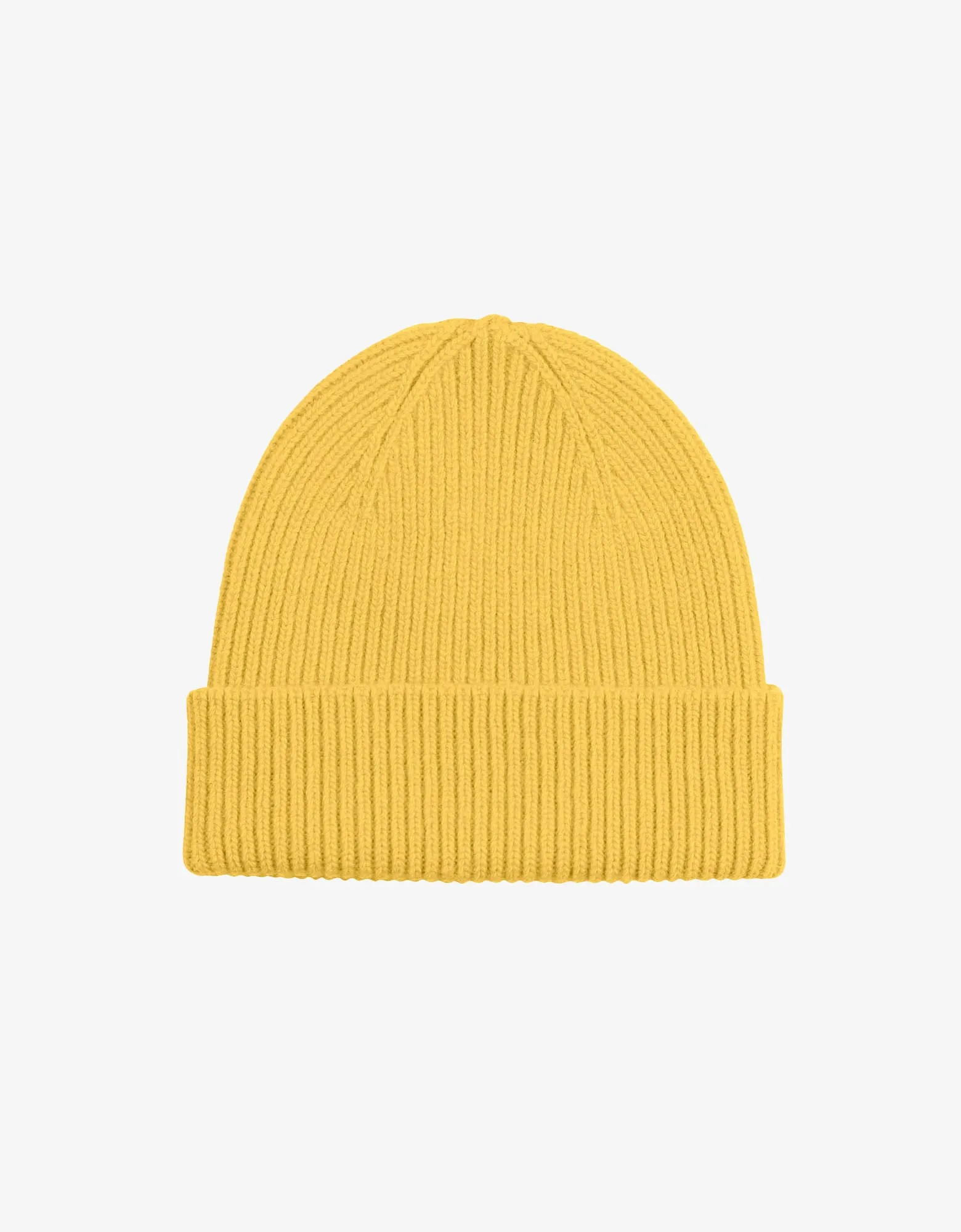 Merino Wool Beanie - Lemon Yellow
