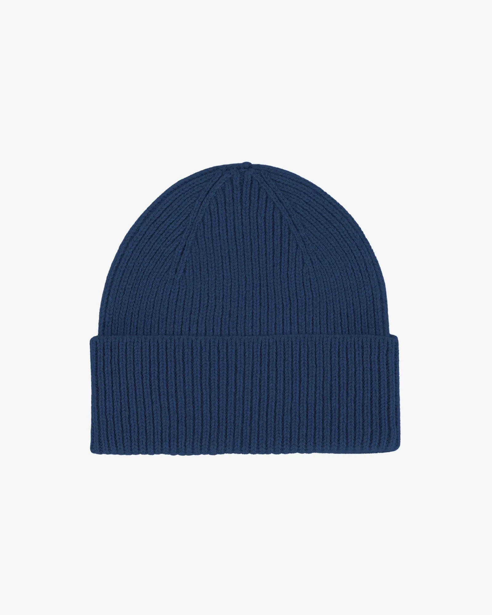 Merino Wool Beanie - Marine Blue
