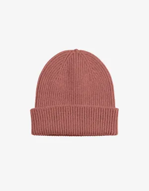 Merino Wool Beanie - Rosewood Mist