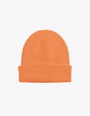 Merino Wool Beanie - Sandstone Orange