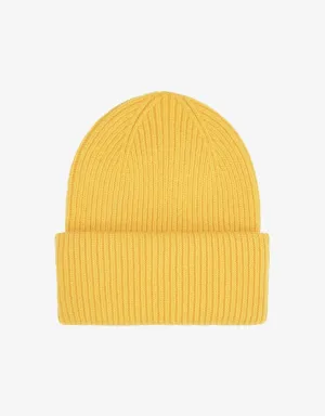 Merino Wool Hat - Lemon Yellow