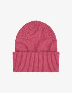 Merino Wool Hat - Raspberry Pink